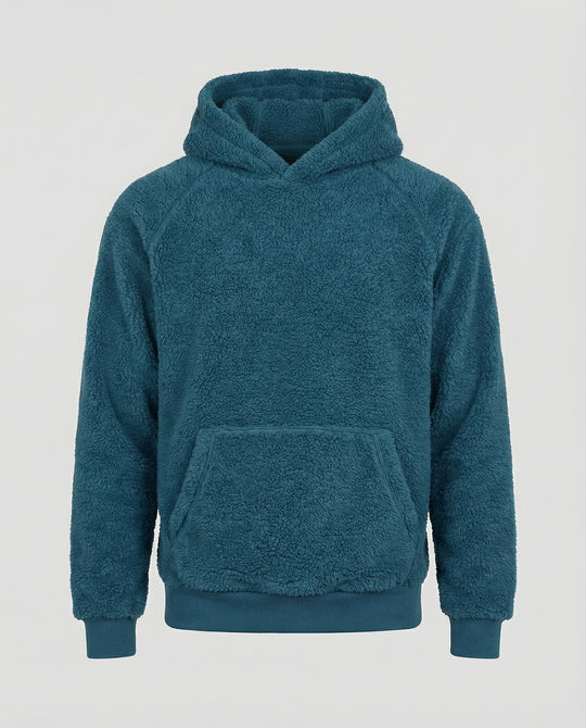 Teddy Pullover Herren weich mit praktischen Taschen