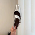 Damen Elegante Ballerina-Schuhe mit funkelndem Riemchen