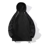 Herren Fleece Hoodie mit Reißverschluss und hohem Kragen