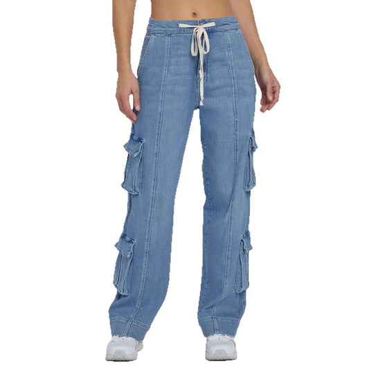 Damen Cargo-Jeans mit lockerer Passform und praktischen Seitentaschen R&B