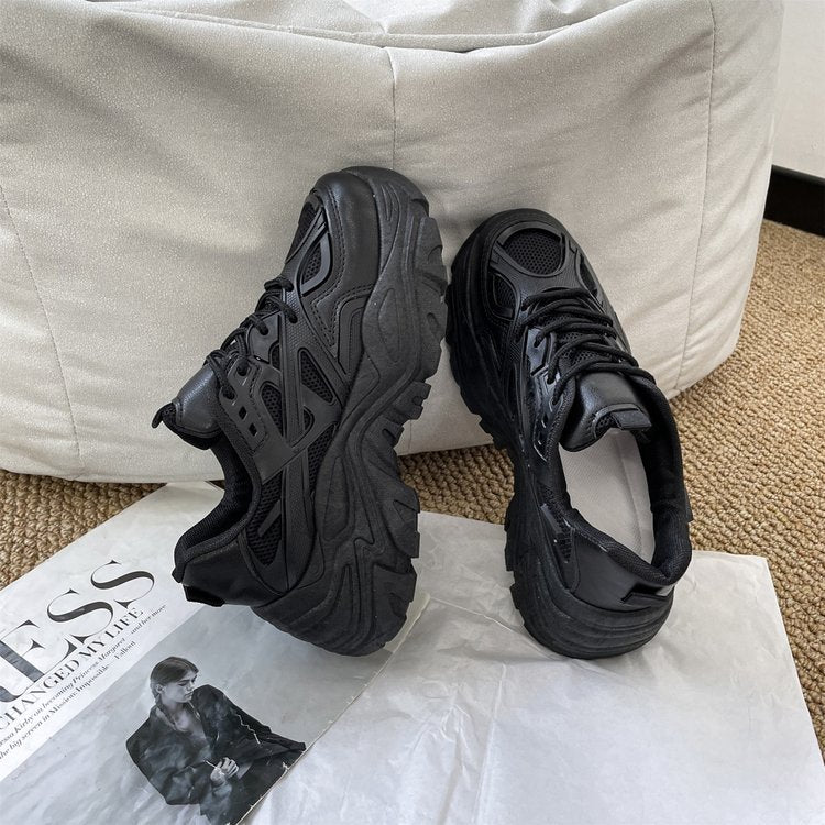 Damen modische Chunky Sneakers mit atmungsaktivem Obermaterial und ergonomischer Sohle R&B