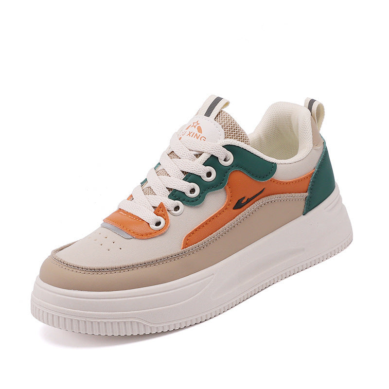 Damen Modische Sneakers mit erhöhtem Plateau und atmungsaktiver Sohle R&B