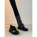 Damen elegante und komfortable Mokassins mit modischen Schnallen R&B