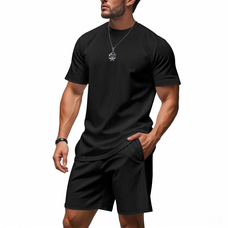 Herren stylishes Freizeit-Set aus atmungsaktivem Material R&B