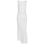Damen Elegantes Wickelkleid mit transparenten Einsätzen und seitlichem Schlitz R&B