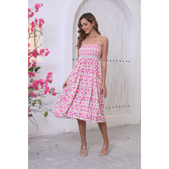 Damen Maxi-Rock mit voluminösen Rüschendetails und knöchellanger Passform R&B