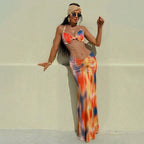 Damen Bikini Set mit elegantem Wickeldesign und floralem Muster R&B