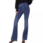 Damen Flared Jeans mit hoher Taille und dezentem Waschung R&B