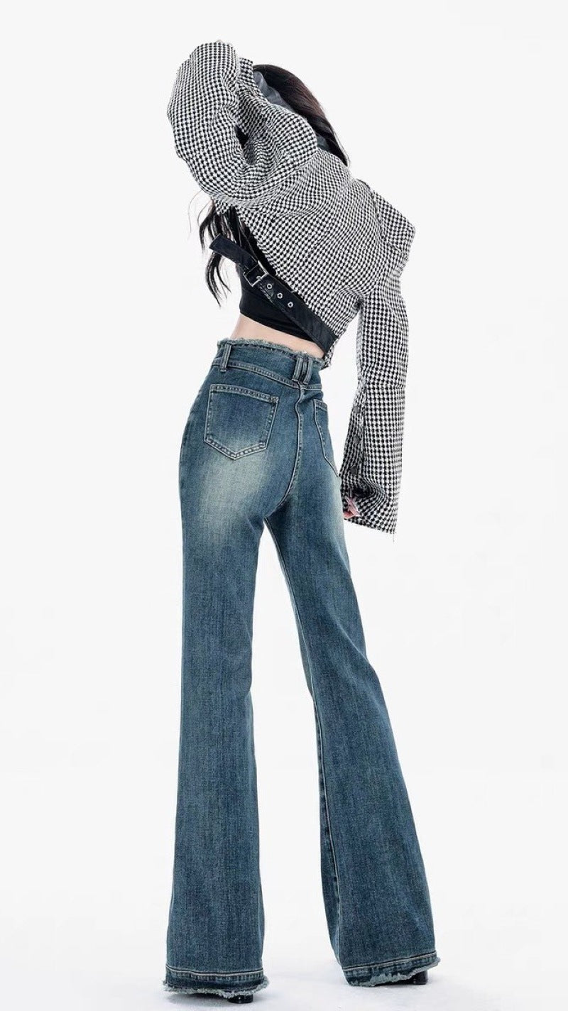 Damen Flared Jeans im modernen High-Waist Schnitt R&B
