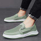 Damen Modische Slip-On Sneakers mit atmungsaktiver Oberflächenstruktur R&B