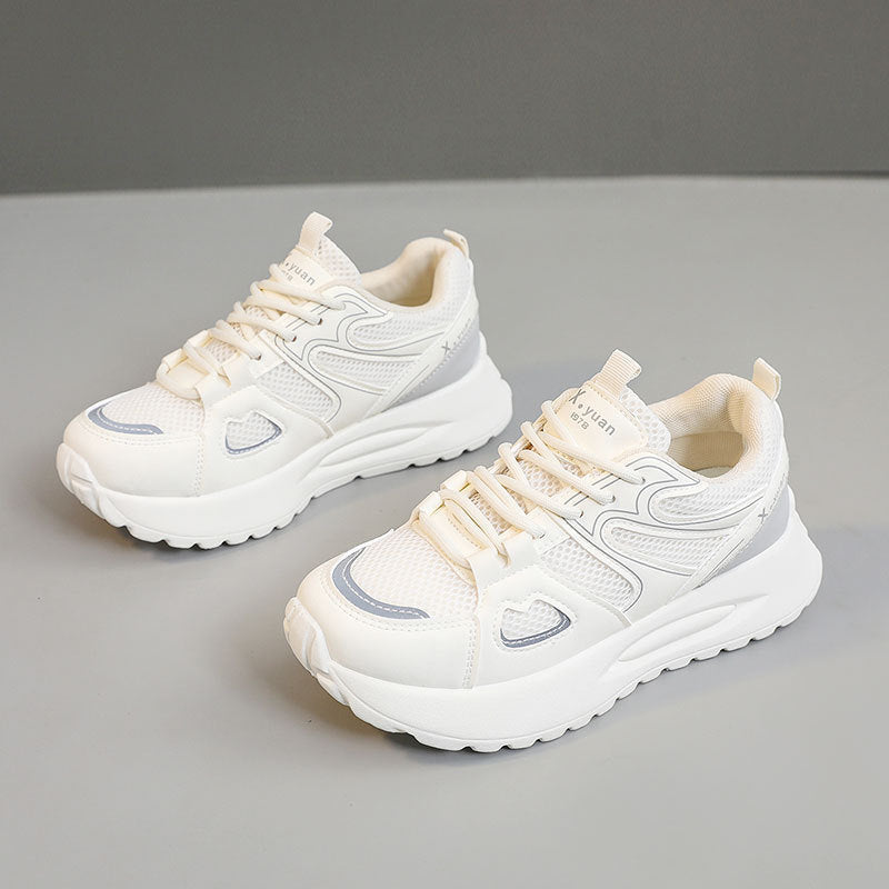 Damen Sportliche High-Top Sneakers mit atmungsaktivem Mesh-Obermaterial und dämpfender Sohle R&B