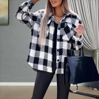 Damen Oversized Karobluse R&B