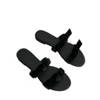 Damen stilvolle Slipper mit dekorativem Schleifendetail R&B