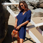 Damen lockeres Strandkleid R&B