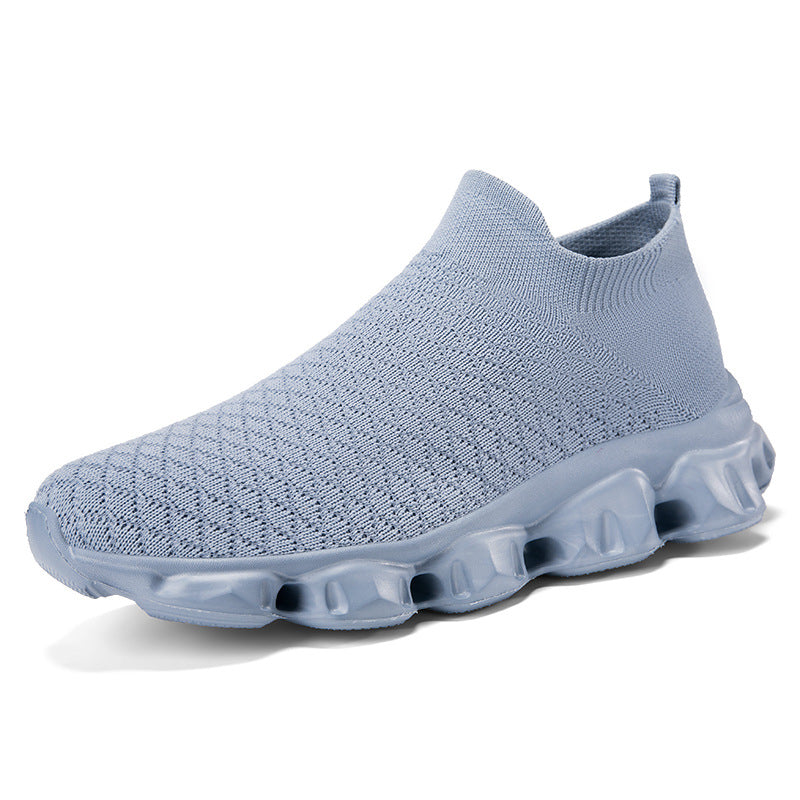 Damen Freizeit-Sneaker mit elastischem Strickoberteil und rutschfester Sohle R&B