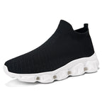 Damen Freizeit-Sneaker mit elastischem Strickoberteil und rutschfester Sohle R&B