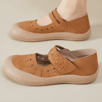 Damen Komfortable Clogs mit floralem Design und praktischen Klettverschluss R&B