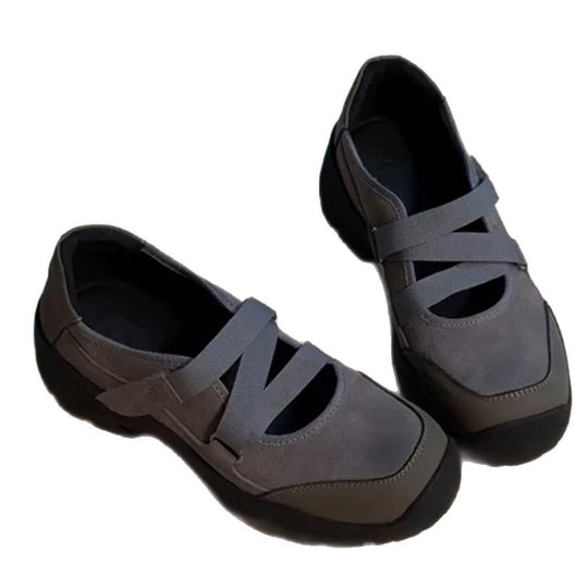 Damen Sportliche Freizeitschuhe mit flexibler Sohle und modischen Riemen R&B