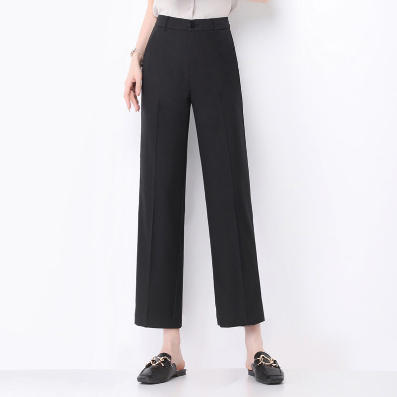 Damen Weite Pantoletten High Waist Schnitt