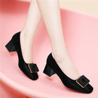 Damen elegante Ballerinas mit hochwertiger Schmuckschließe R&B