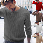 Herren Grobstrickpullover mit modernem Rippenmuster und lässigem Schnitt R&B