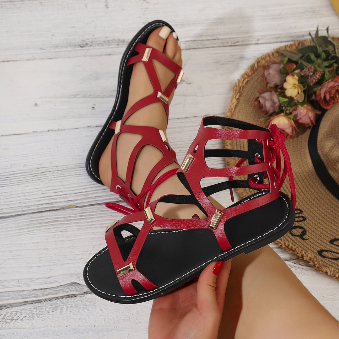 Damen Gladiatorensandalen mit elegantem Riemendesign und komfortablem Fußbett R&B