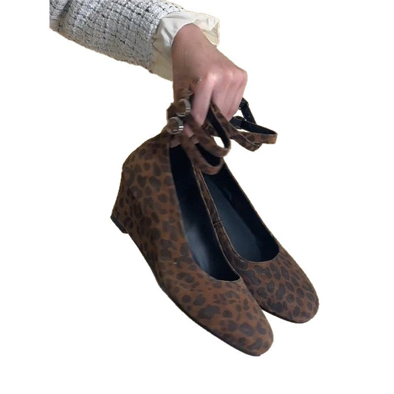 Damen Ballerinas mit modischem Leopardenmuster R&B