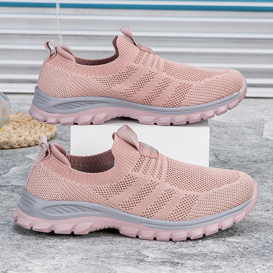 Damen Sportschuhe mit atmungsaktiver Strickoberfläche und rutschfester Sohle R&B
