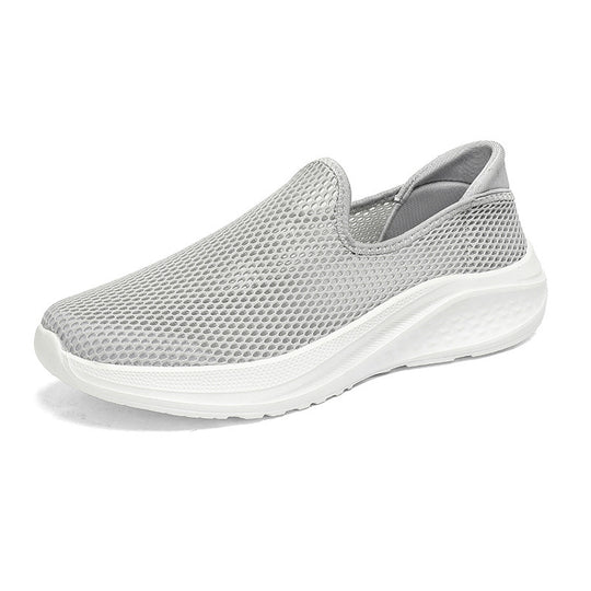 Herren nan atmungsaktiver Netz-Sportschuh mit Schlupfform und stoßdämpfender Laufsohle R&B
