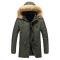 Herren Winterparka mit abnehmbarem Kunstfellkragen R&B