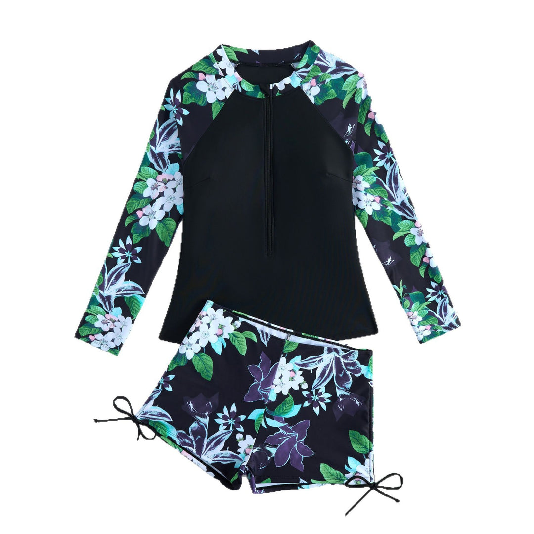 Damen Sportlicher Langarm-Surfuanzug R&B