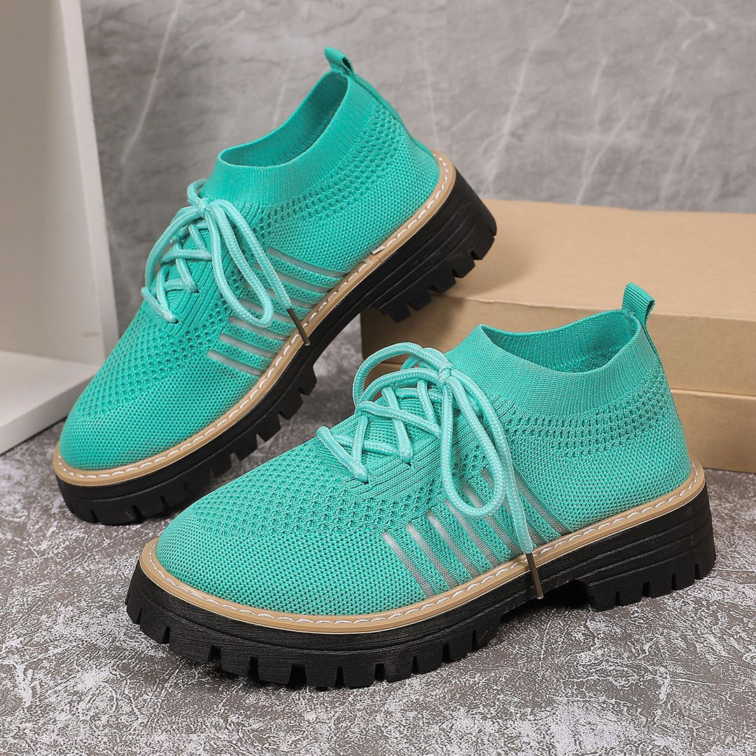 Damen Sportliche Sneakers mit atmungsaktivem Strickoberteil und rutschfester Sohle R&B