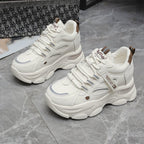 Damen Sportliche Chunky Sneakers mit atmungsaktiver Obermaterialkombination