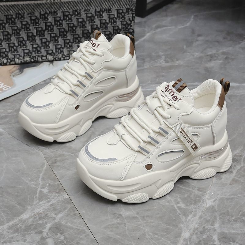 Damen Sportliche Chunky Sneakers mit atmungsaktiver Obermaterialkombination