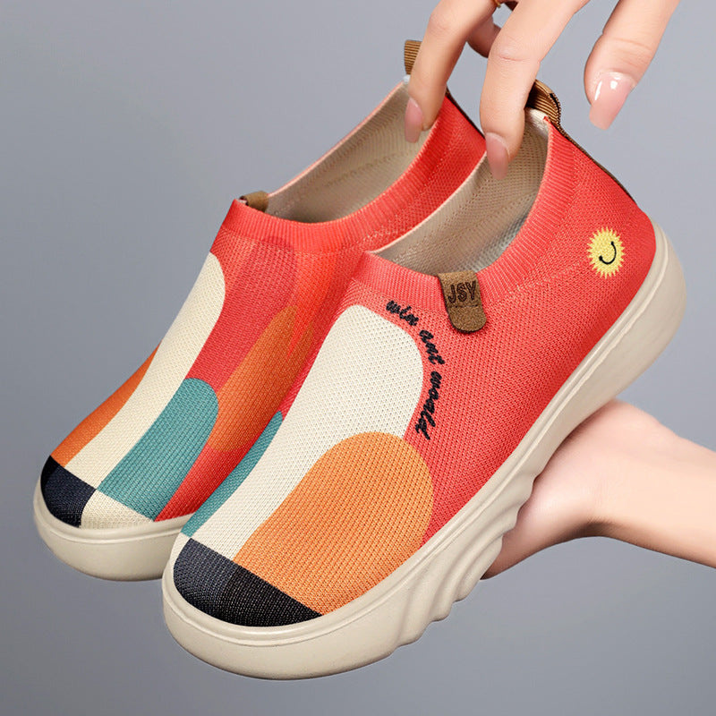 Damen Atmungsaktive Slip-On Freizeitschuhe mit modischem Design R&B