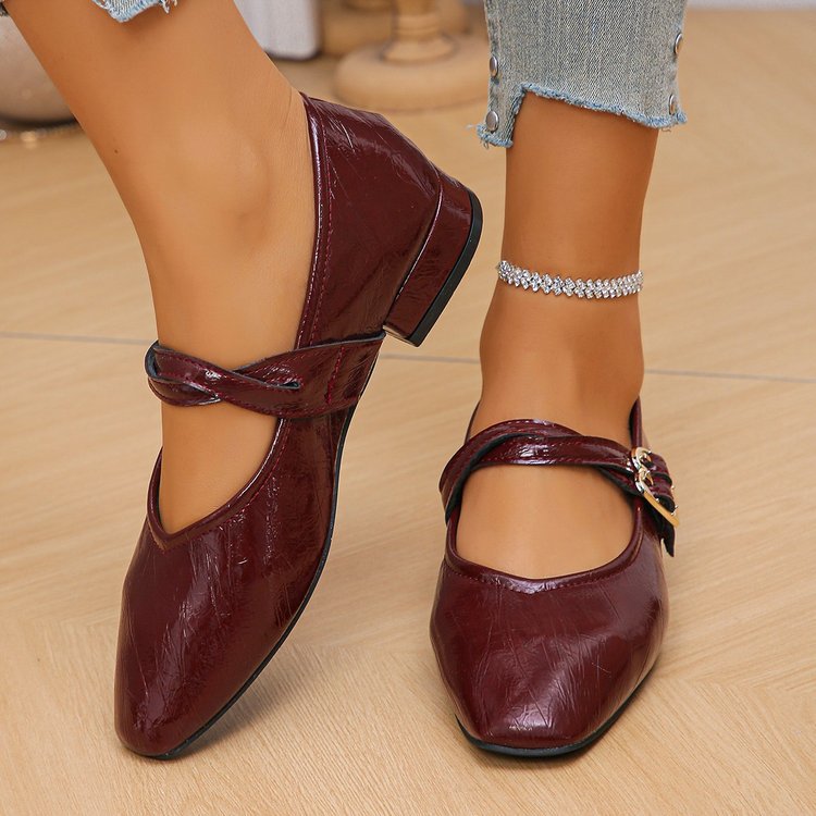Damen Ballerinas mit dekorativer Schließe und elegantem Obermaterial R&B