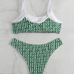 Damen Bikini-Set mit verträumtem geometrischem Muster R&B