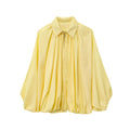 Damen elegante Bluse mit Plisseedetails R&B