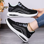 Damen Sportliche Laufschuhe mit atmungsaktivem Mesh-Obermaterial und dämpfender Sohle R&B