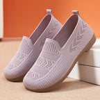 Damen Komfortable Strick-Slipper mit elastischem Einstieg und rutschfester Sohle R&B