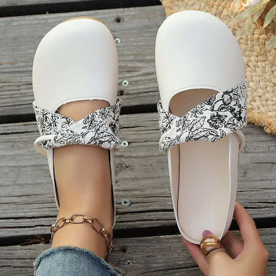 Damen Elegante und bequeme Ballerinas mit dekorativem Knoten und Perlendetail R&B