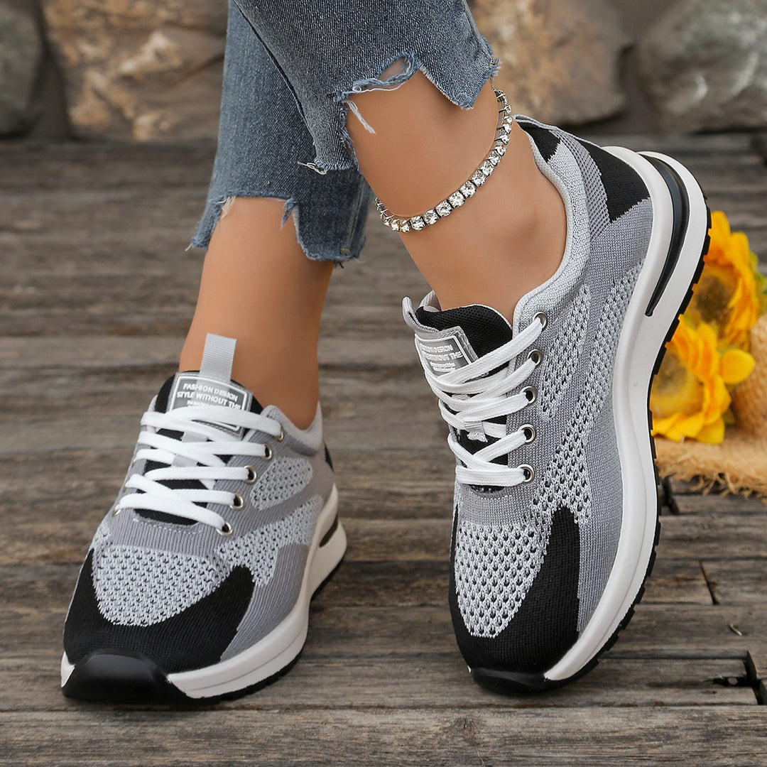 Damen Atmungsaktive Lauf-Sneakers mit flexibel gewebtem Obermaterial R&B