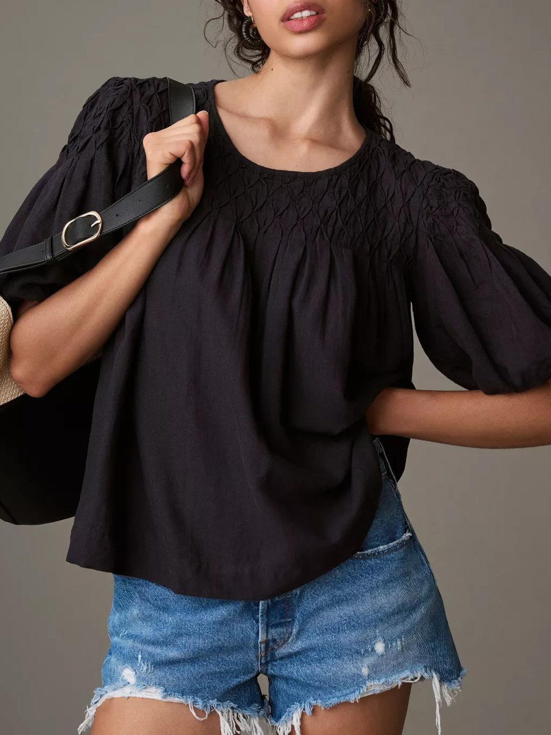 Damen Luftiges Oberteil mit raffinierten Rüschendetails R&B