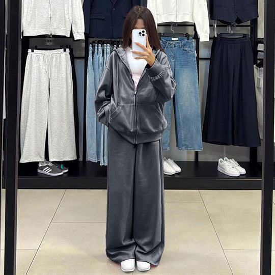 Damen bequemer und stylischer Kapuzenset R&B