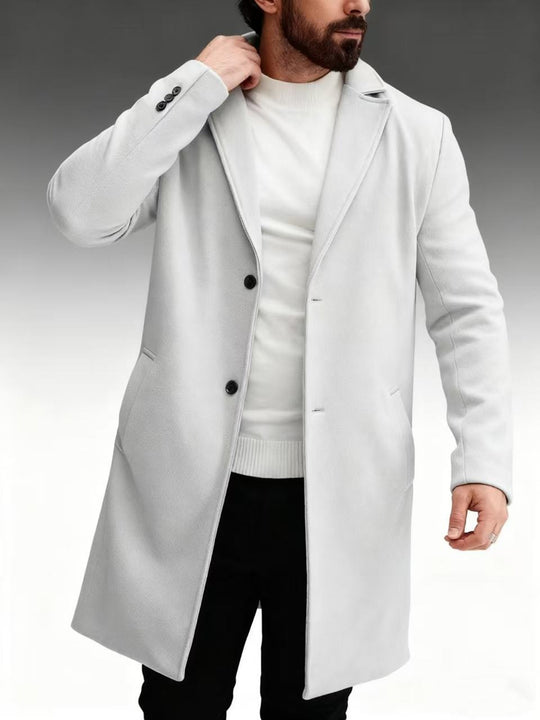 Herren klassischer und eleganter Wintermantel R&B