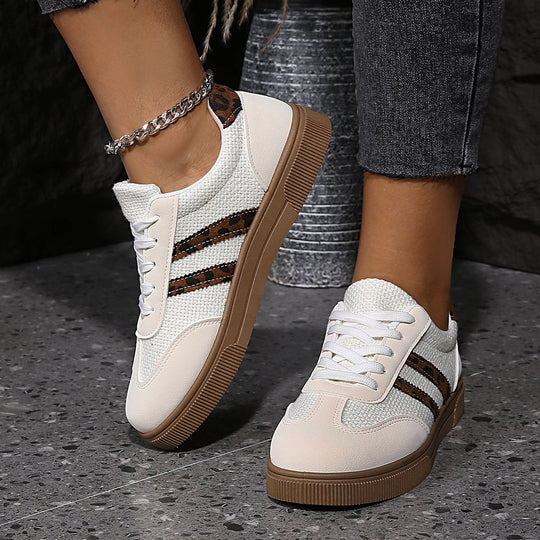 Damen Sneakers mit hochwertigem Netzmaterial und stylischem Tiermotiv R&B