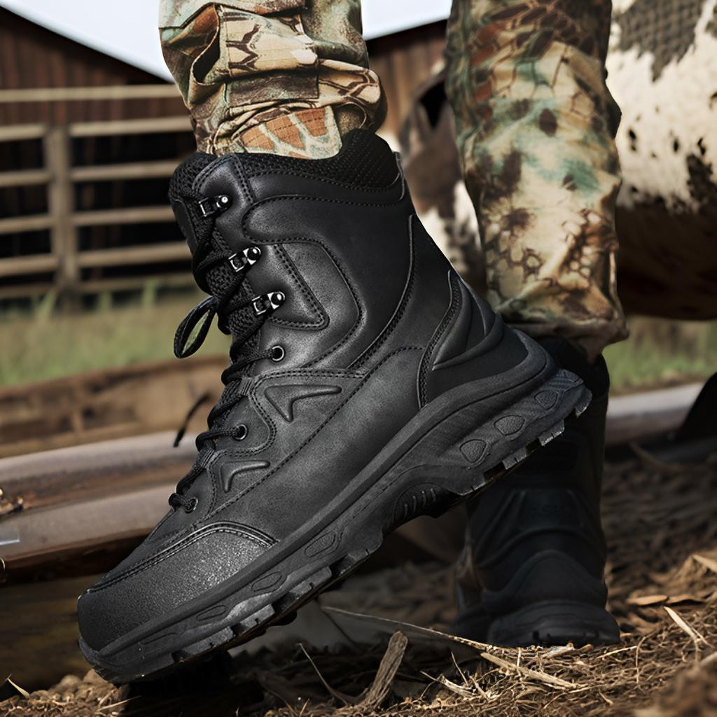 Herren Einsatz- und Tactical Boots mit hohem Knöchelschutz und rutschfester Sohle R&B