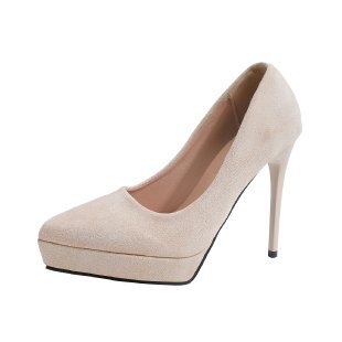 Damen elegante Pumps mit plateauförmiger Sohle R&B