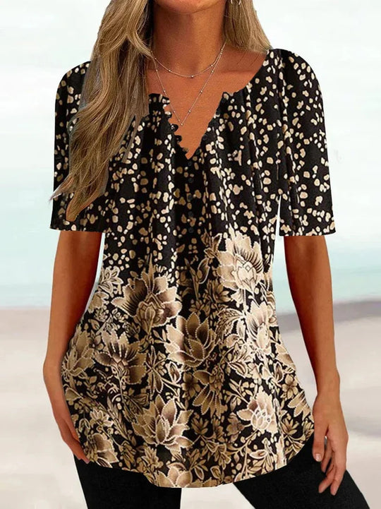 Damen Bluse mit floralem und elegantem Design Heidi-Mode