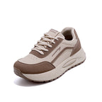 Damen Plateau Sneakers mit atmungsaktiver Mesh-Oberfläche und gepolsterter Sohle R&B